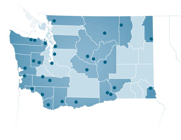 Energy Northwest Member Utility Map