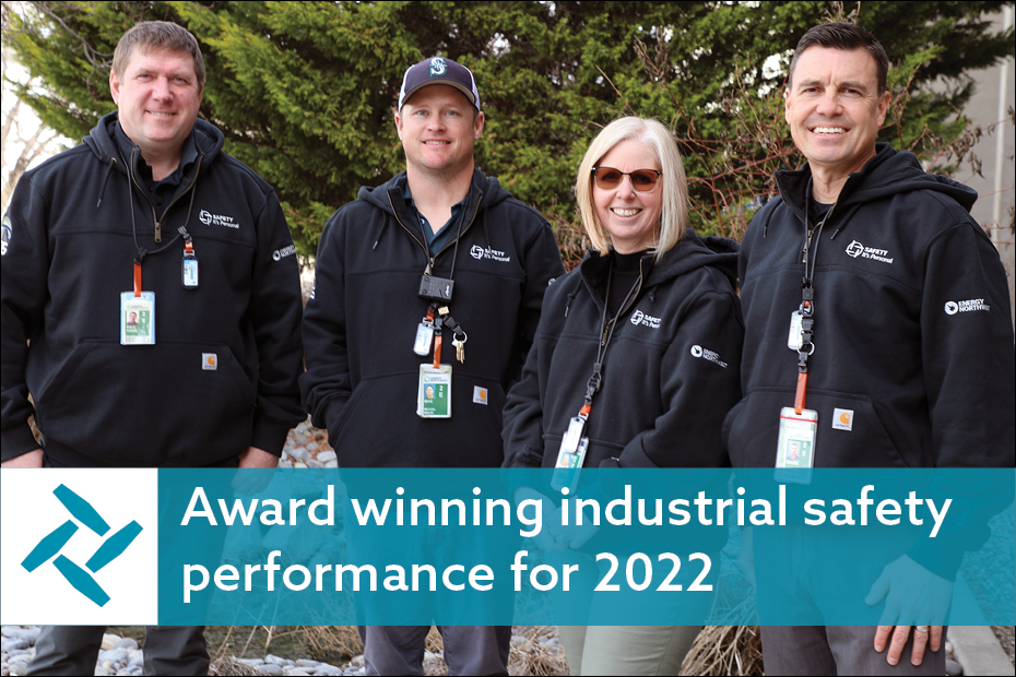 Energy Northwest receives first place safety awards for 2022